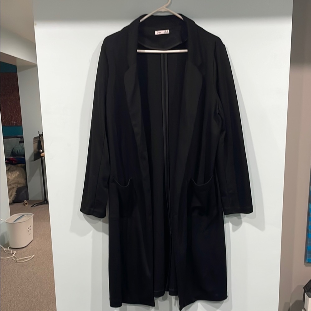 Dex Elegant Black Women's blazer style cardigan